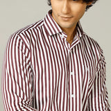 Vertical Striped Giza Cotton Shirt