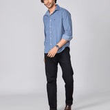 Dusty Blue Fine Corduroy Shirt