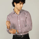 Vertical Striped Giza Cotton Shirt