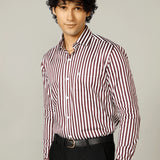 Vertical Striped Giza Cotton Shirt