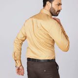 Mustard Giza Cotton Dobby Shirt