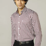 Vertical Striped Giza Cotton Shirt