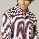 Vertical Striped Giza Cotton Shirt