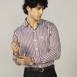 Vertical Striped Giza Cotton Shirt