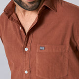 Brown Fine Corduroy Shirt