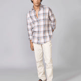 Multi-Colour Checked Pure Linen Shirt