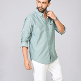 Sage Green Oxford Cotton Shirt