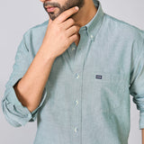 Sage Green Oxford Cotton Shirt