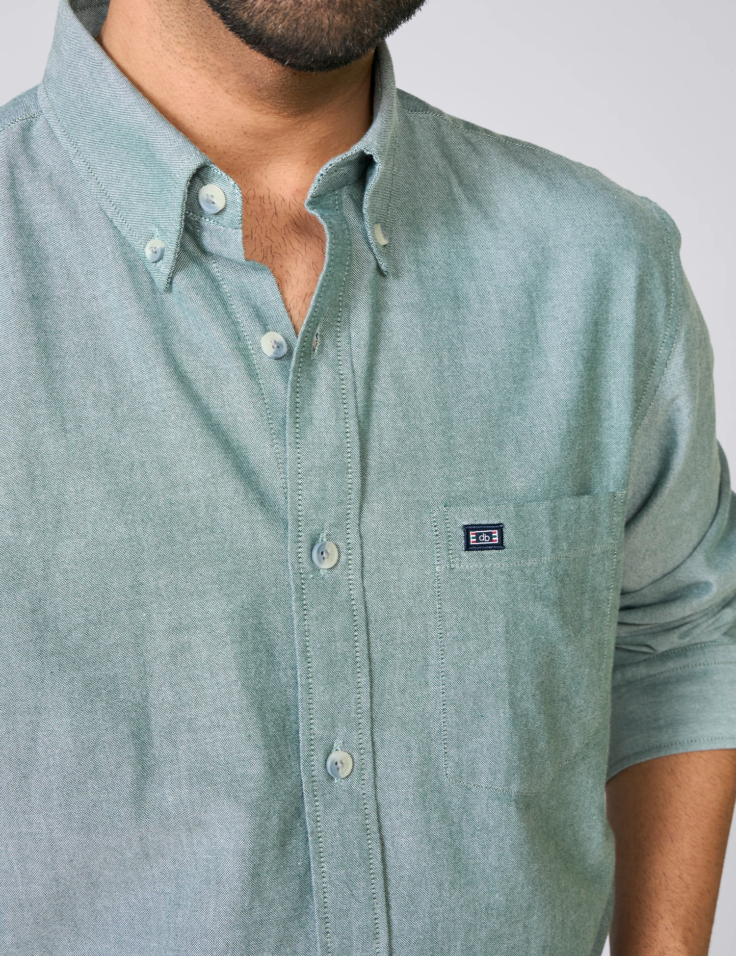 Sage Green Oxford Cotton Shirt