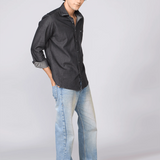Charcoal Cotton Denim Shirt