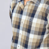 Multi-Colour Checked Indigo Cotton Shirt