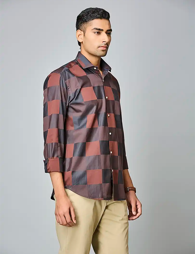Autumn Mosaic Check Shirt