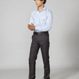 Light Blue Jacquard Cotton Shirt