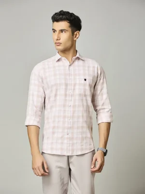 Rose Pink Gingham Shirt
