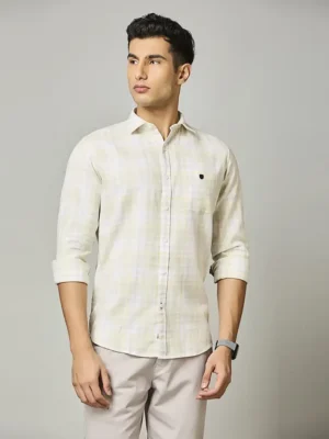 Ivory Summer Check Shirt