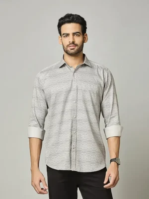 Stone Grey Knit Shirt