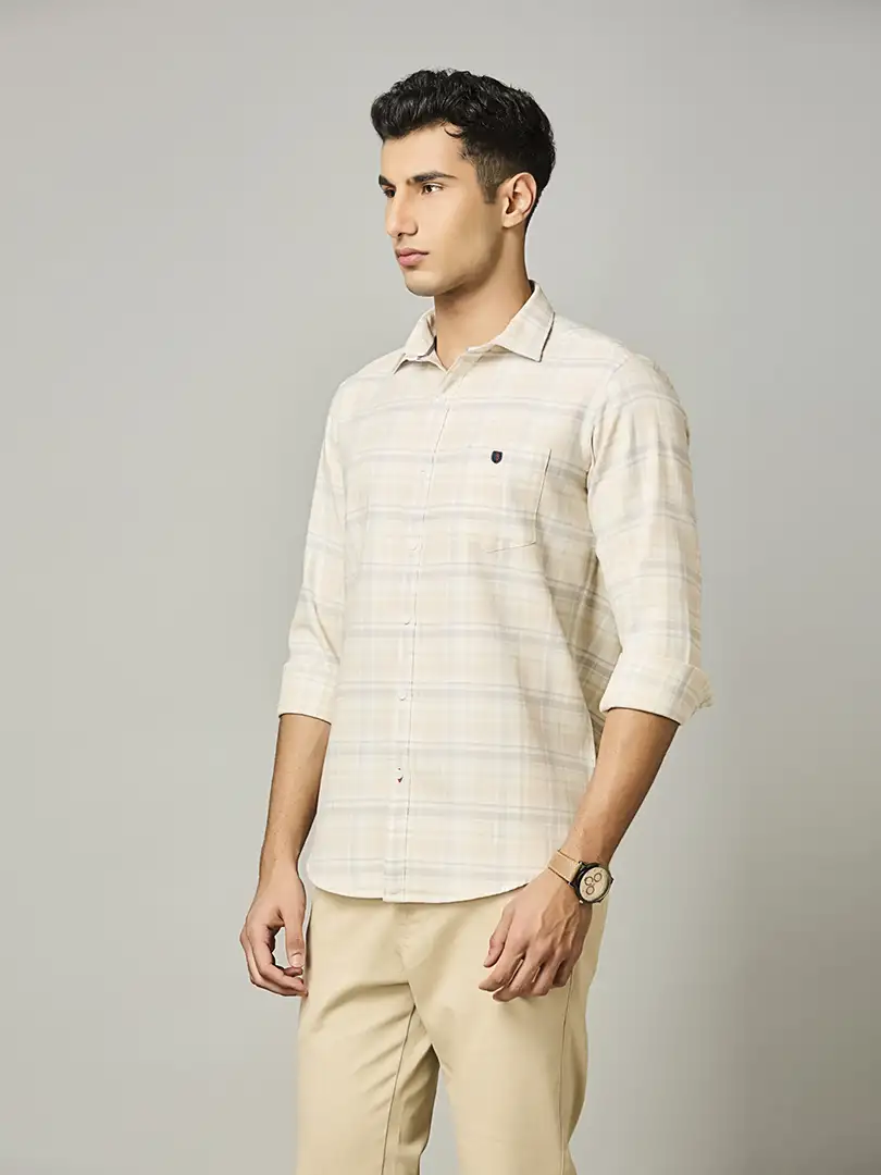 Natural Classic Check Shirt - Image 3