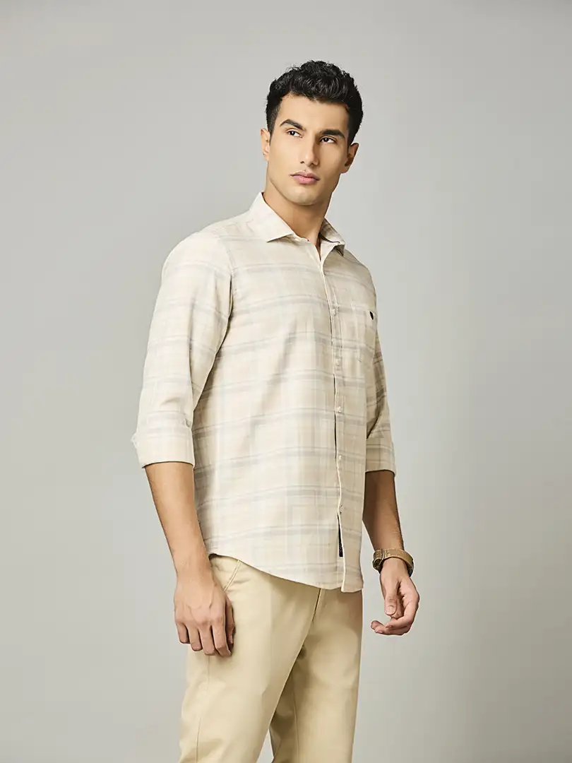 Natural Classic Check Shirt - Image 2
