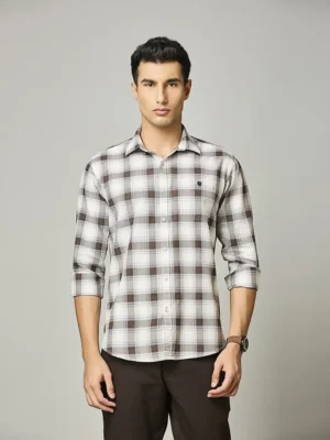 Chocolate Plaid Casual Shirt
