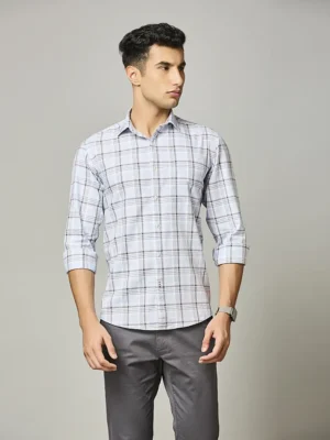 Sky Blue Classic Plaid Shirt