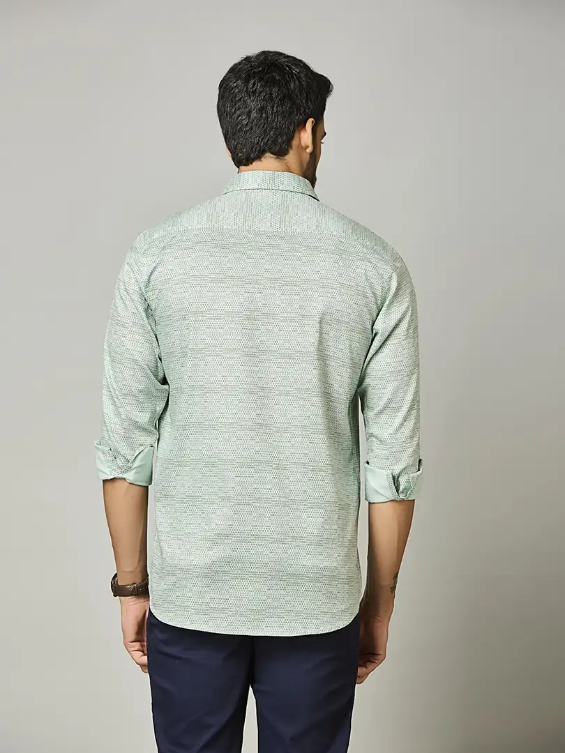 Sage Green Textured Shirt - Image 5