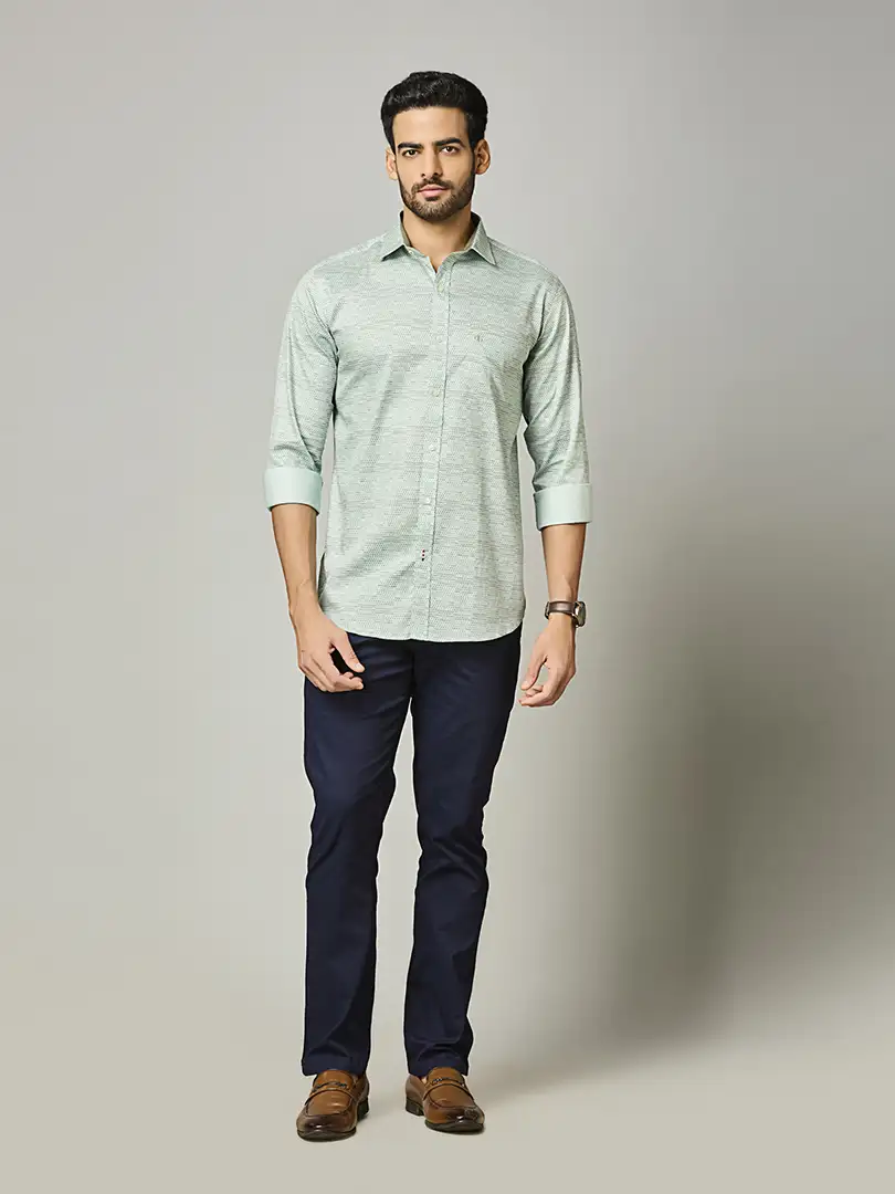 Sage Green Textured Shirt - Image 4