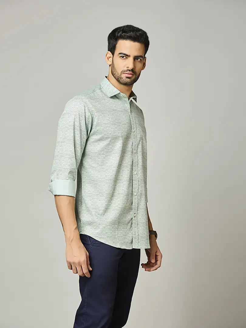 Sage Green Textured Shirt - Image 6