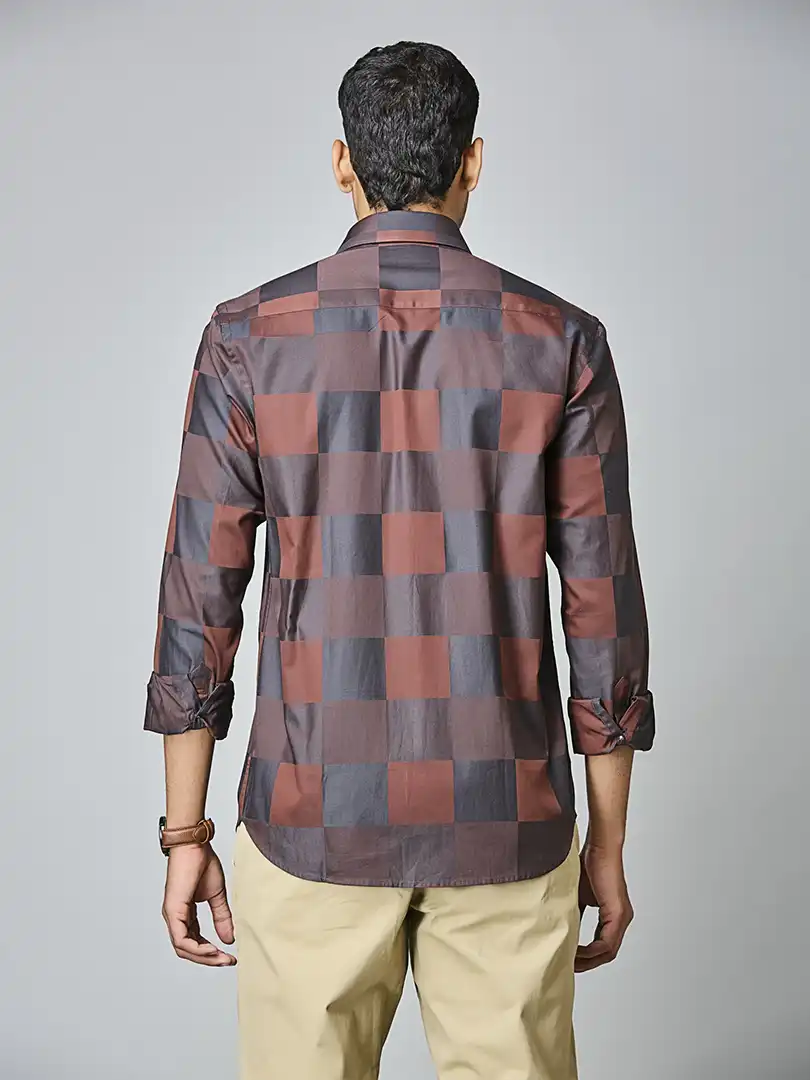 Autumn Mosaic Check Shirt - Image 6
