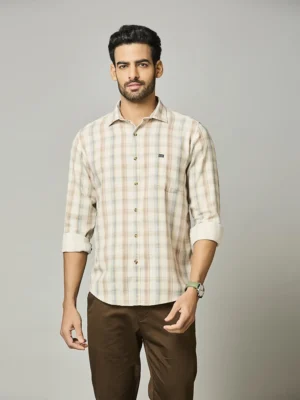 Warm Dune Check Shirt