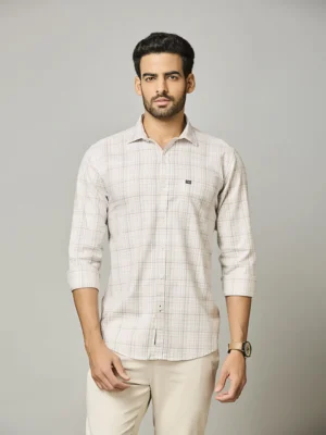 Linen Haze Check Shirt