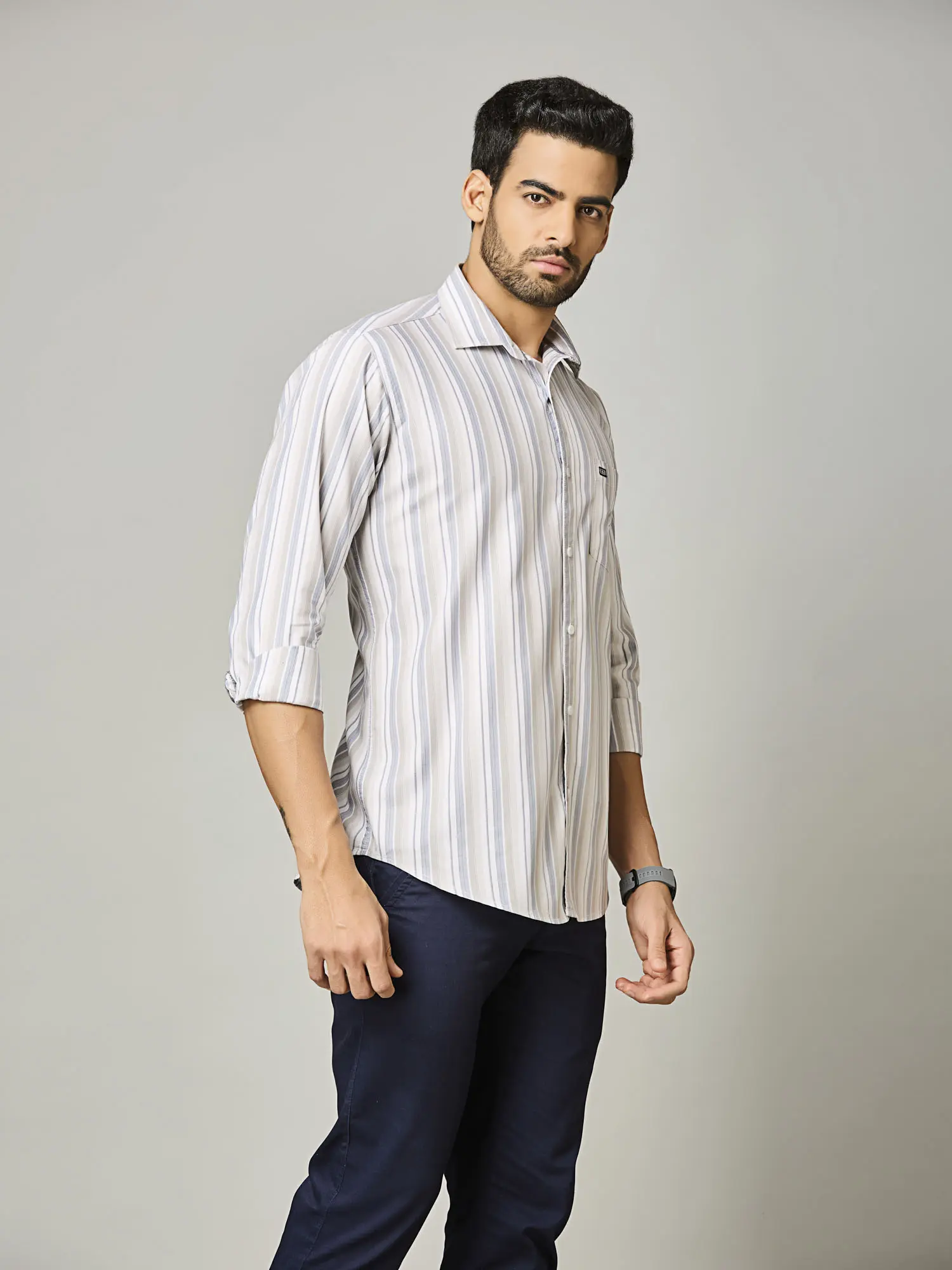 Silver Tides Stripe Shirt - Image 4