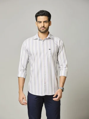 Silver Tides Stripe Shirt