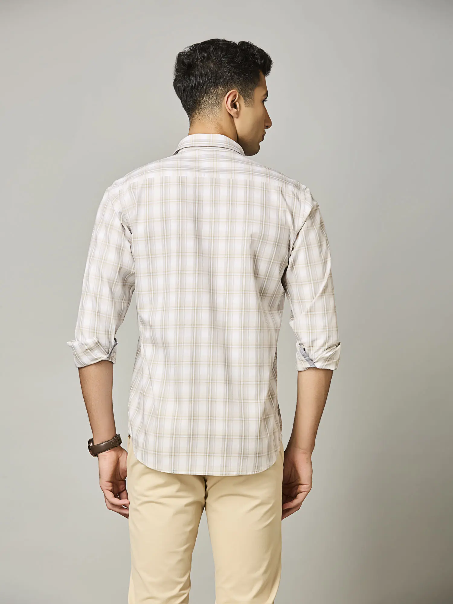 Ivory Dune Plaid Shirt - Image 6