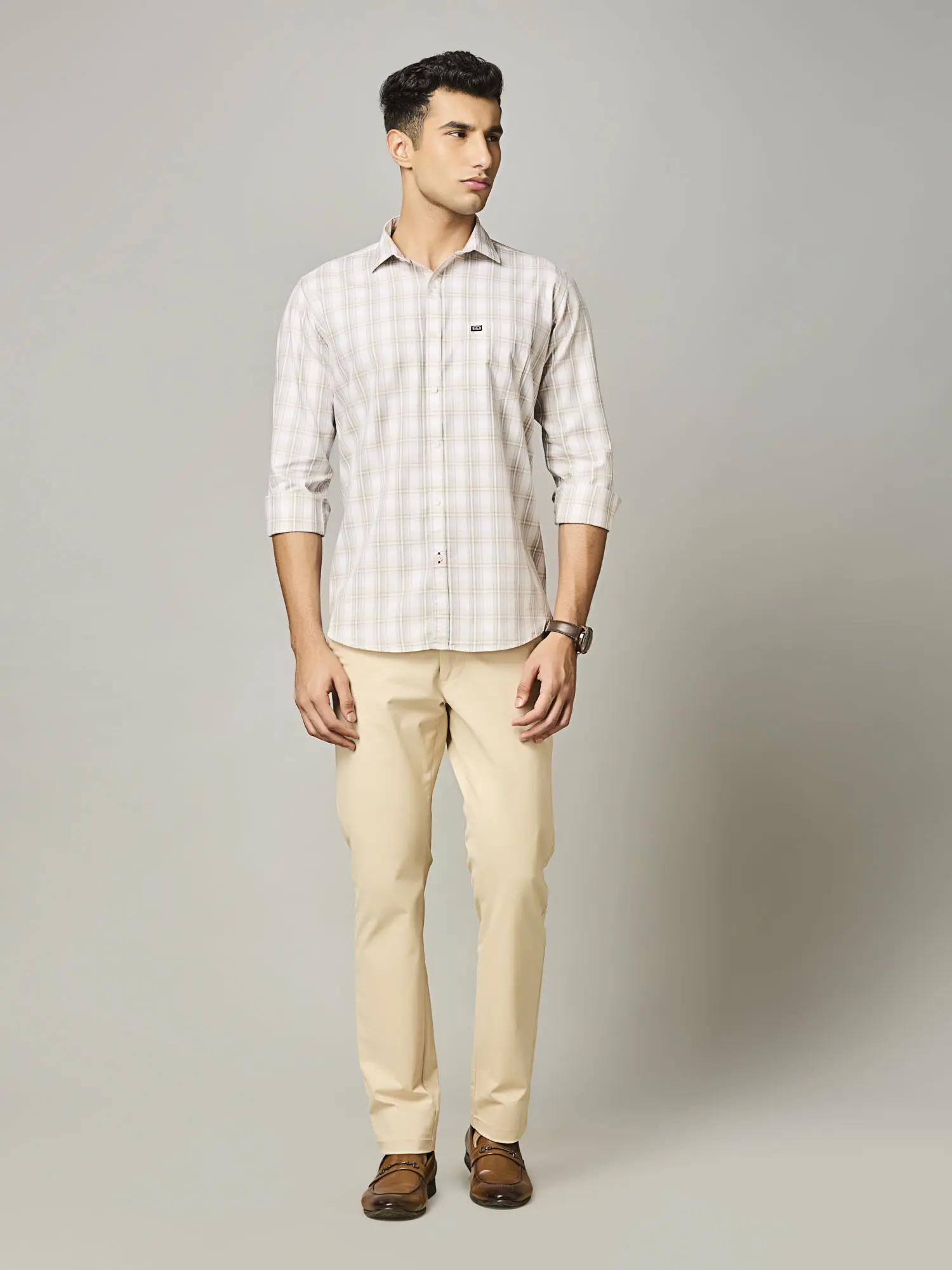 Ivory Dune Plaid Shirt - Image 5