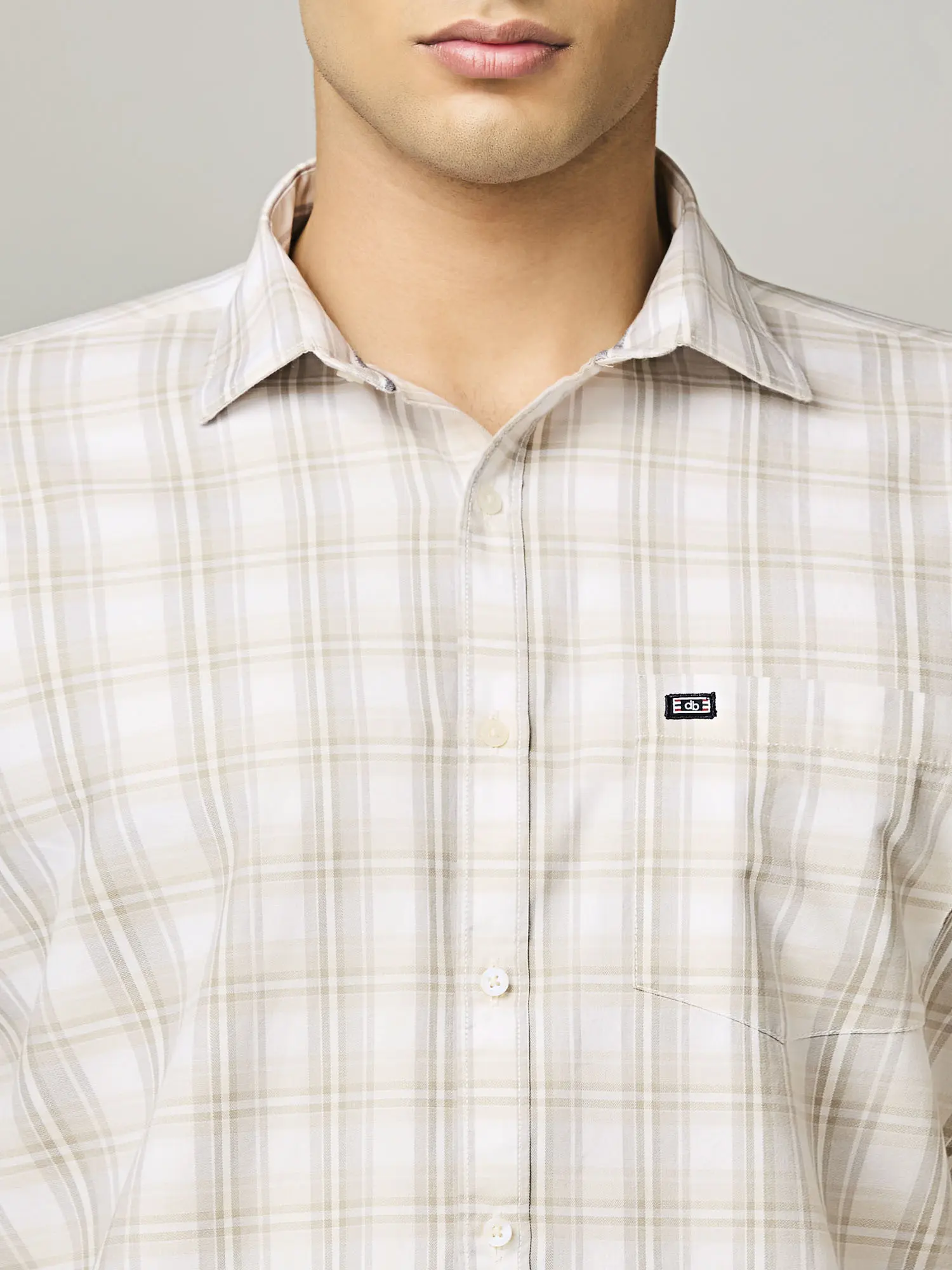 Ivory Dune Plaid Shirt - Image 2