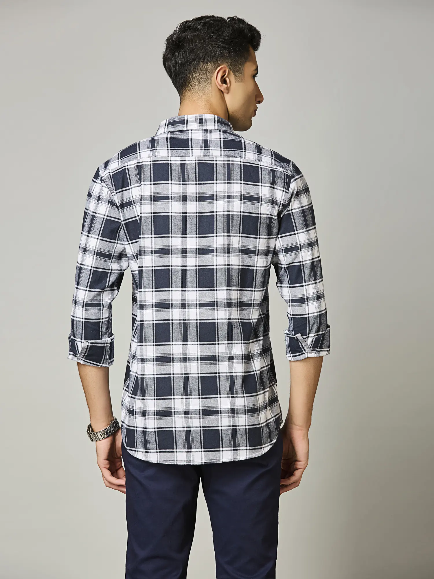 Midnight Glacier Check Shirt - Image 3