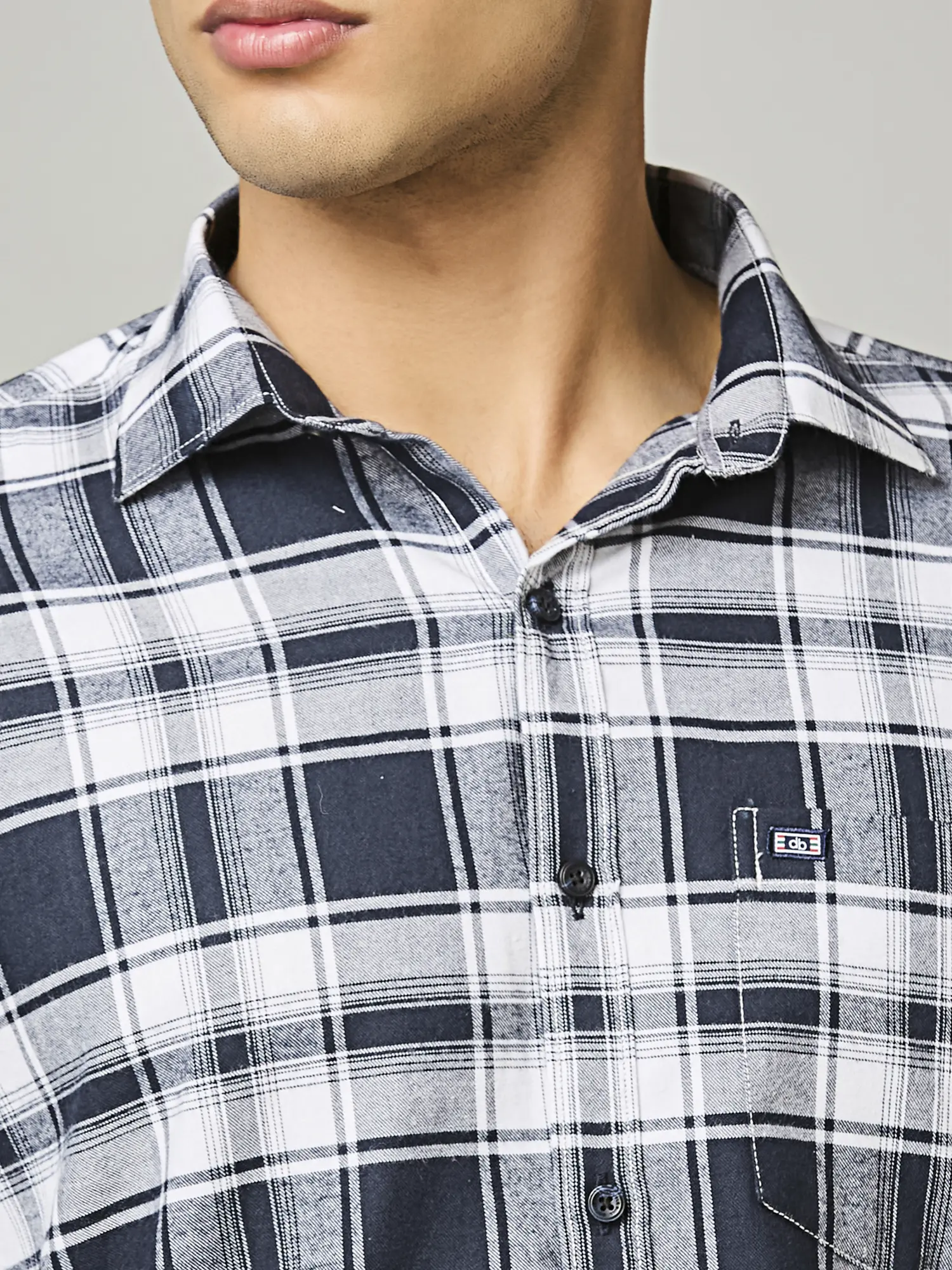 Midnight Glacier Check Shirt - Image 6