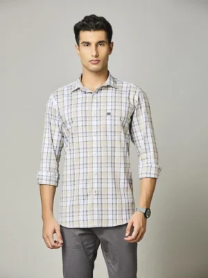 Blue Plaid Check Shirt