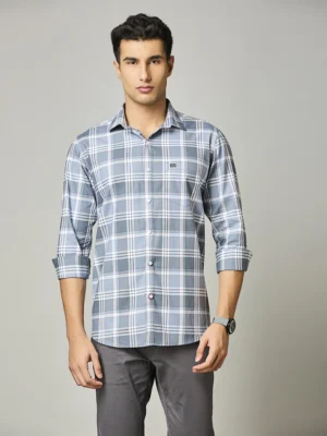 Glacier Blue Check Shirt