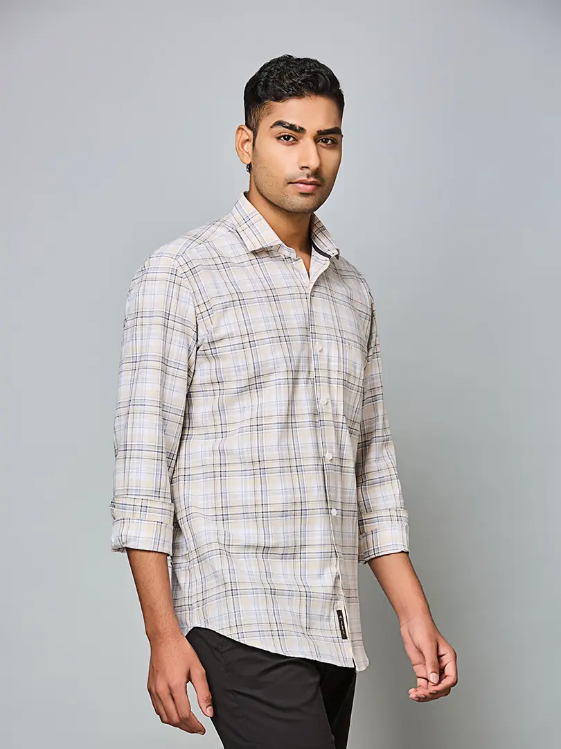 Sandstone Breeze Check Shirt - Image 3