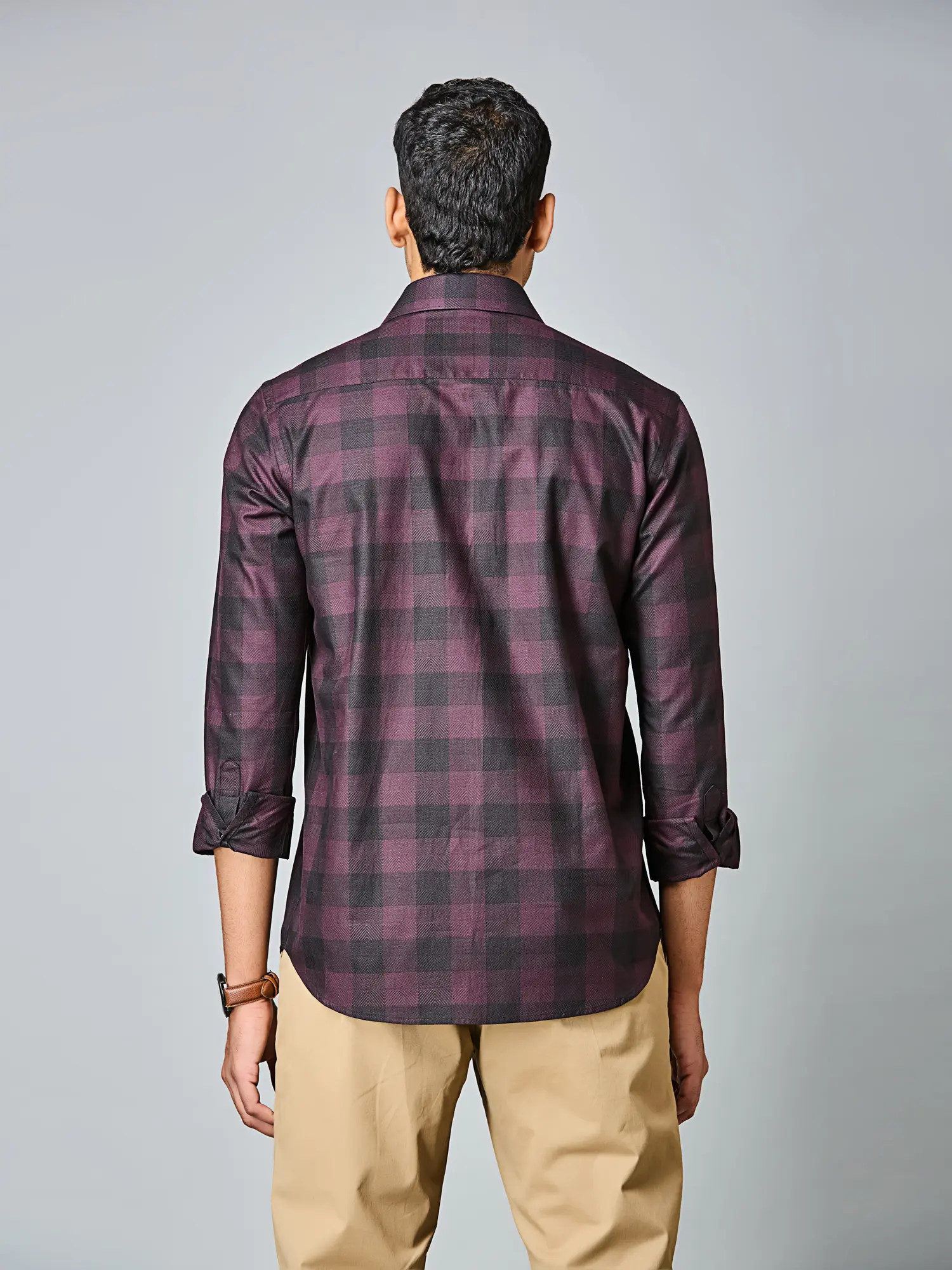 Merlot Night Check Shirt - Image 6