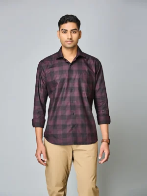 Merlot Night Check Shirt