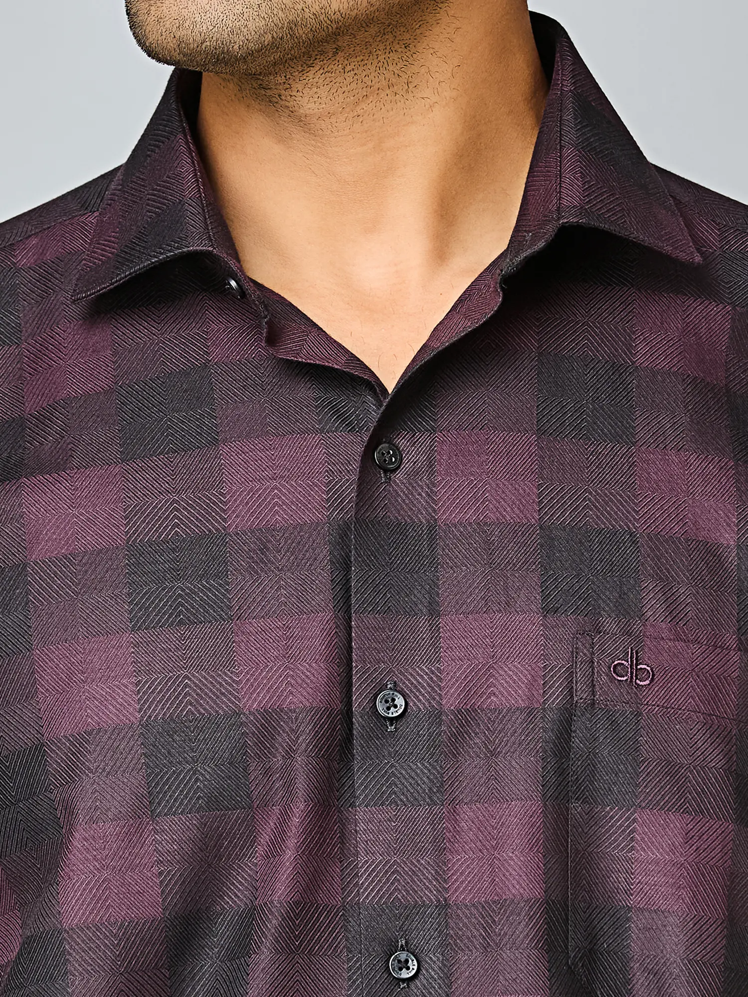 Merlot Night Check Shirt - Image 5