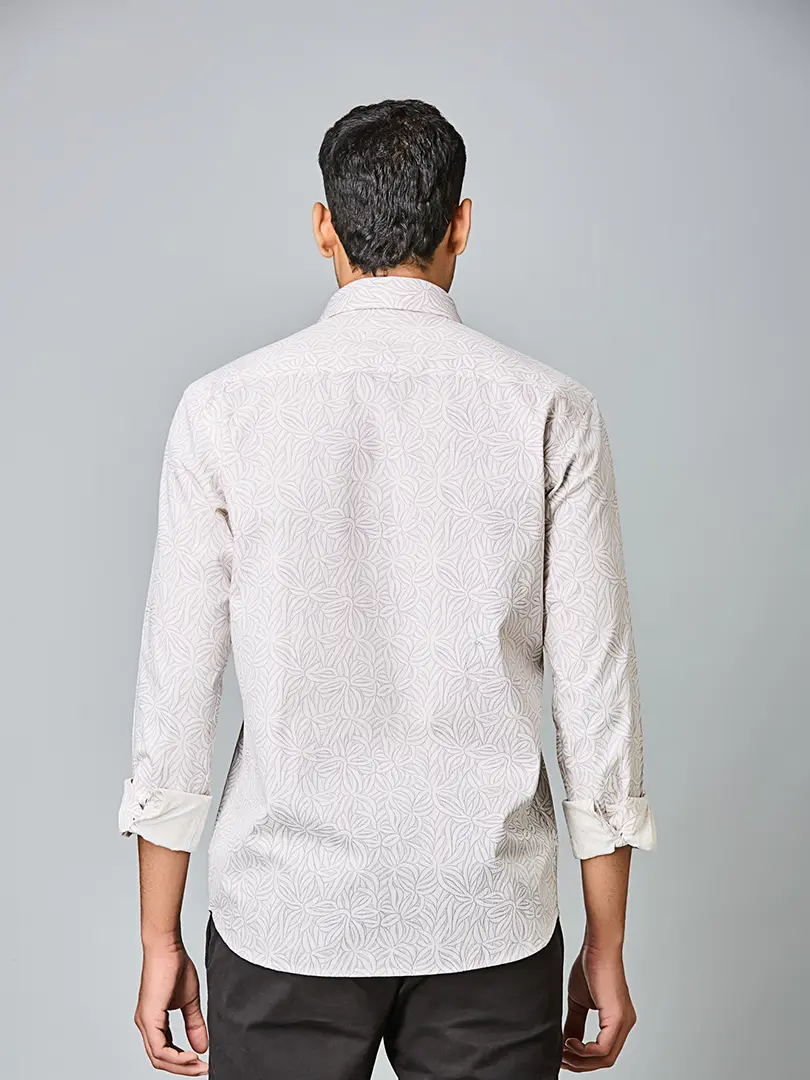 Ivory Leaf Whisper Shirt - Image 2