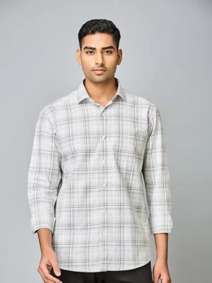 Soft Sage Plaid Shirt