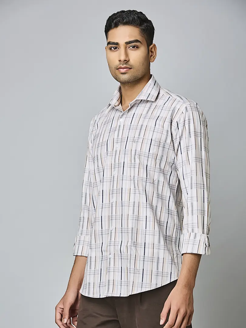 Sand Grey Casual Shirt - Image 5