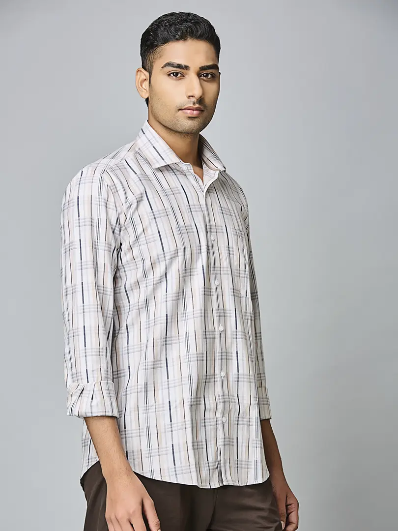 Sand Grey Casual Shirt - Image 4