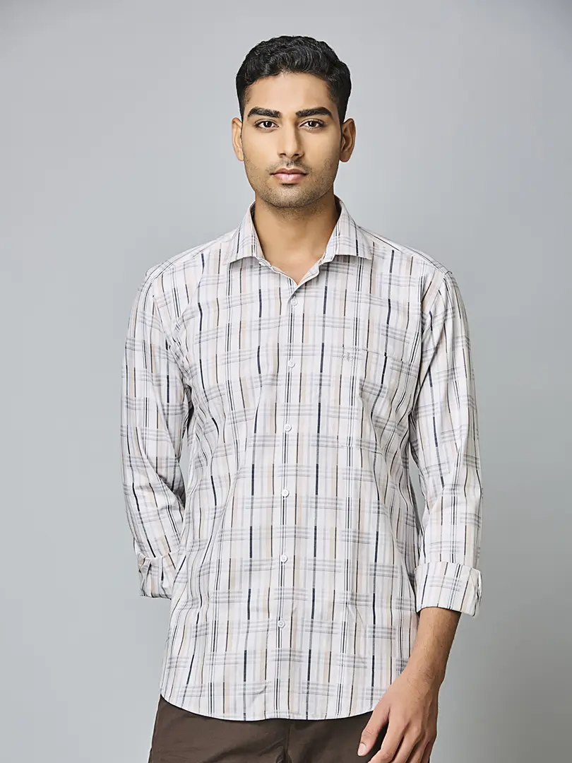 Sand Grey Casual Shirt