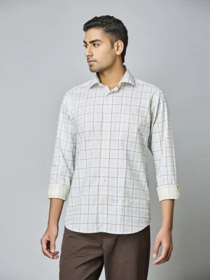 Arctic Windowpane Plaid Shirt