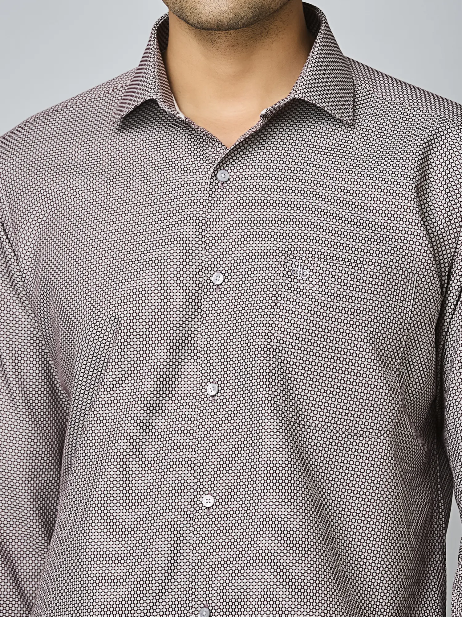 Ashwood Micro-Print Formal Shirt - Image 2